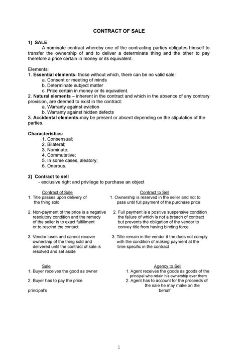 Object of Sale ~ Philippine Laws .